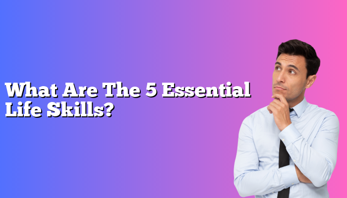 What Are The 5 Essential Life Skills?